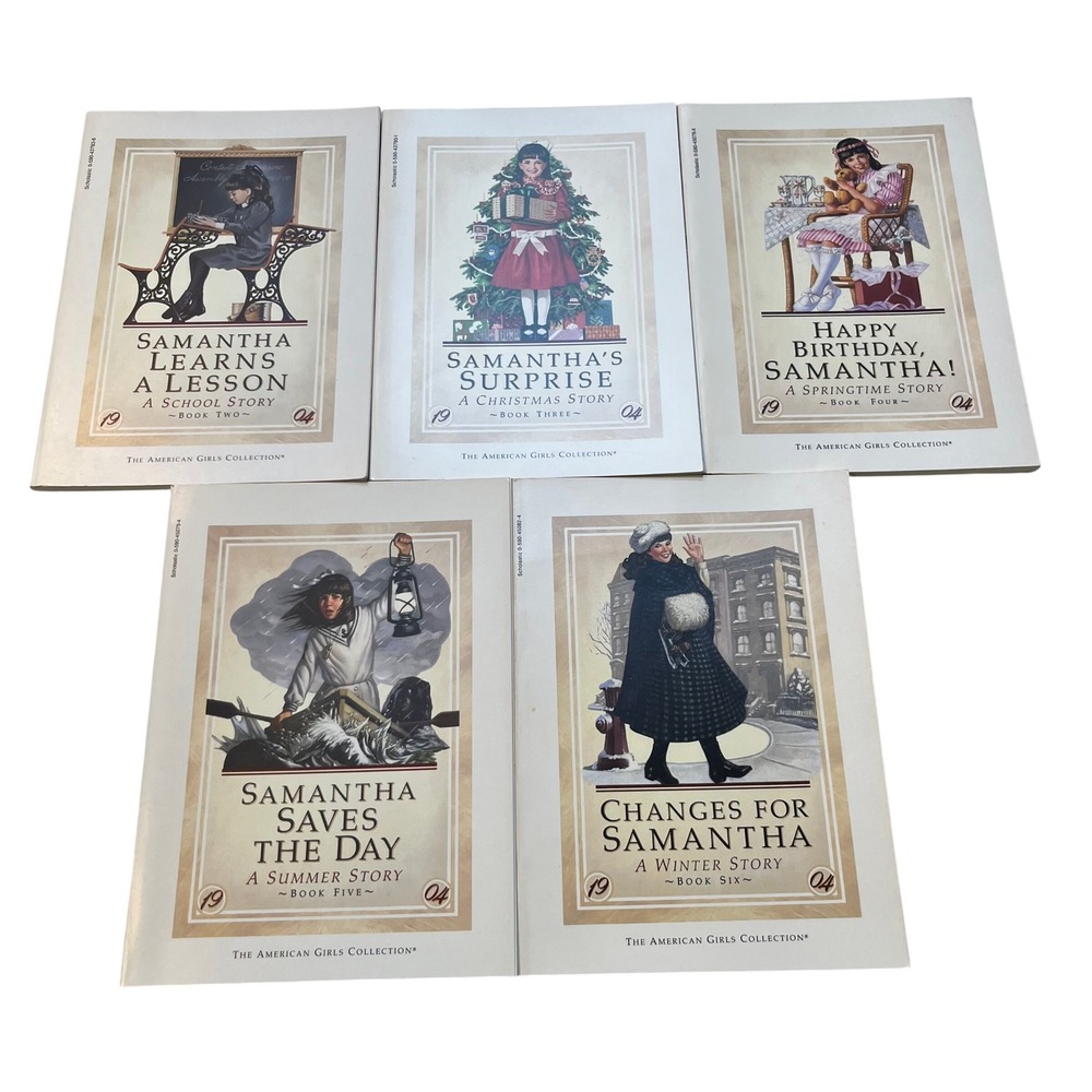 American Girl Samantha Parkington Scholastic Book Set 2-6 1904, First Edition